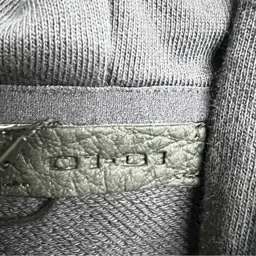 New Mens 01-01 Premium Oversized Boxy Rhinestone Washed Distressed Hoodie - Picture 5 of 7